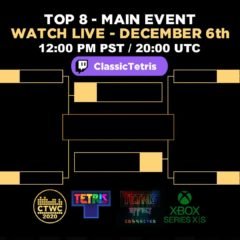 Classic Tetris World Championship 2020 Top 8 Bracket
