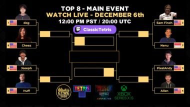Classic Tetris World Championship 2020 Top 8 Bracket
