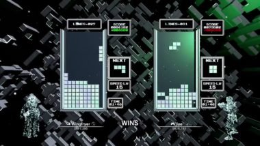 Gameplay of Classic Score Attack on Tetris Effect: Connected