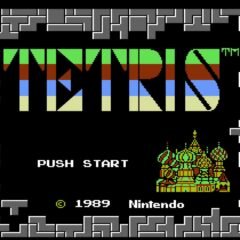 NES Tetris on the Nintendo Switch - Title Screen