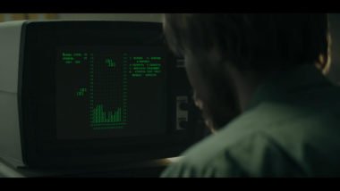 In Tetris movie, Alexey Pajitnov (played by Nikita Yefremov) plays Tetris on Work computer.
