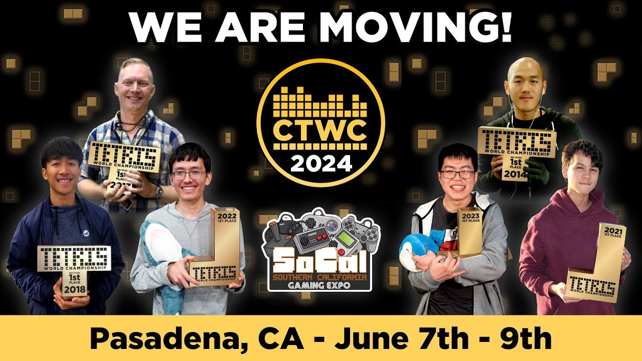 2024 Classic Tetris World Championship Will Be In Pasadena, CA Tetris