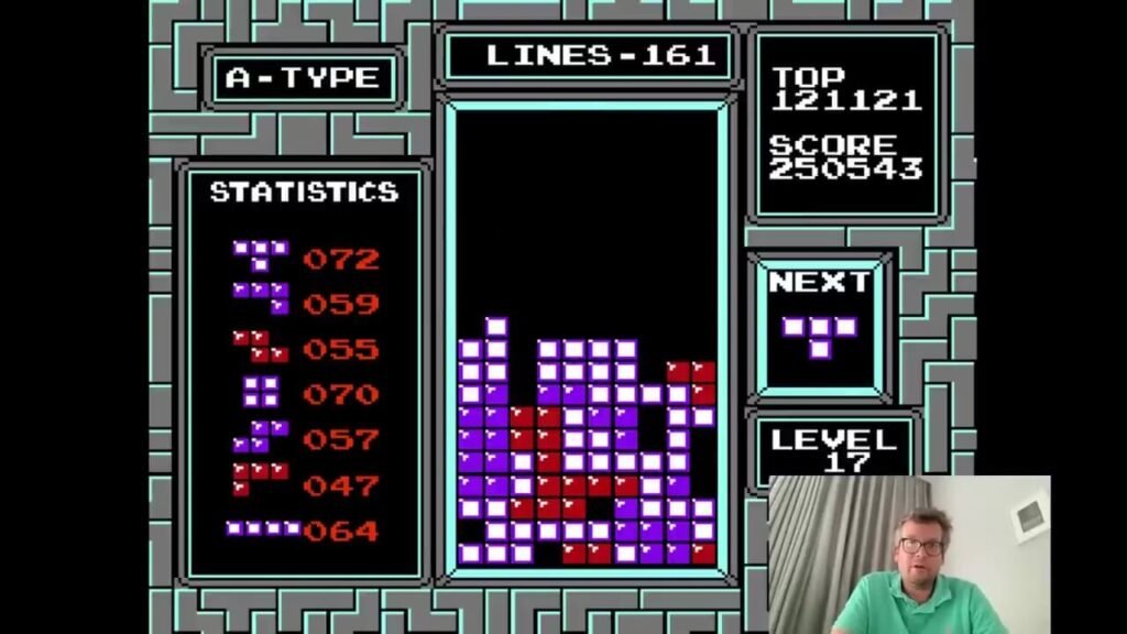 John Green scores 250K points in NES Tetris