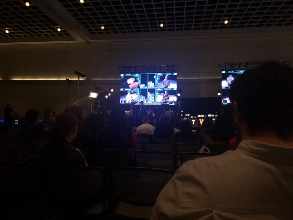 Crowd Perspective of Round 1 matches - Focused on LED Screen