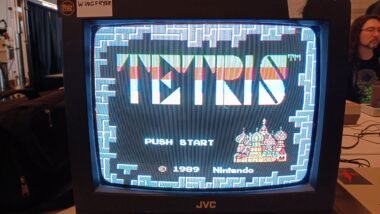 Tetris Title Screen - TV that Wingfryer played on